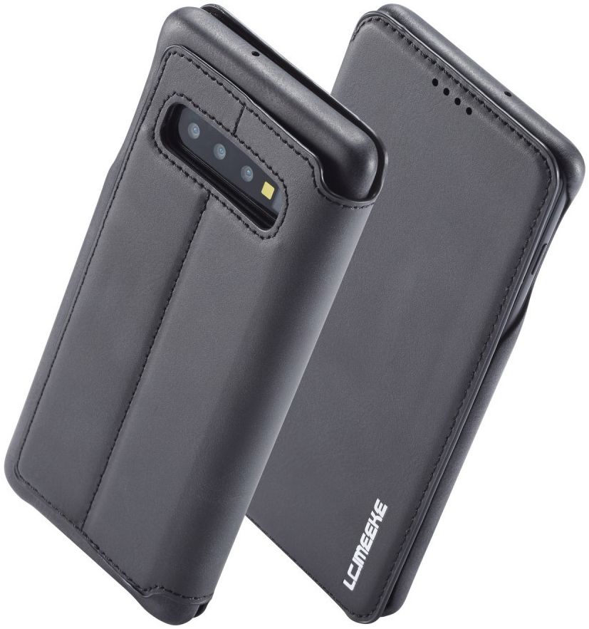Samsung Galaxy S10 Plus Book Case Portemonnee Hoesje Zwart afbeelding 1