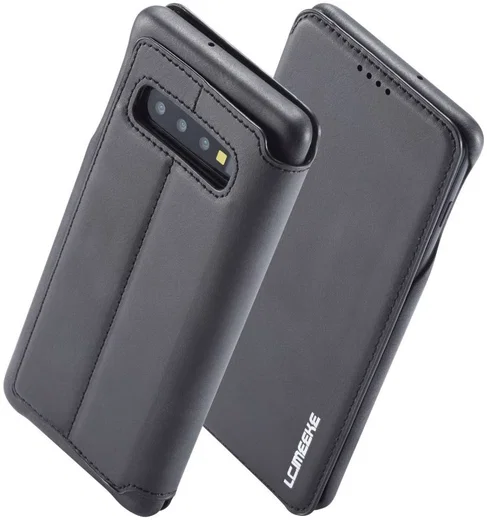 Samsung Galaxy S10 Plus Book Case Portemonnee Hoesje Zwart afbeelding 1