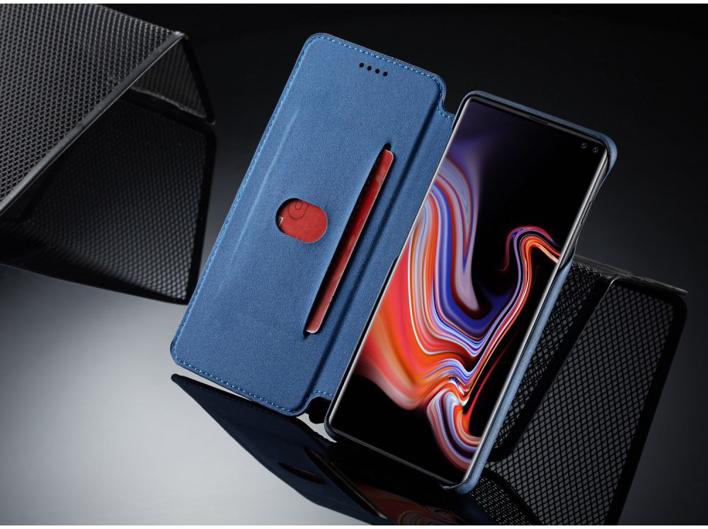 Samsung Galaxy S10 Plus Book Case Portemonnee Hoesje Blauw afbeelding 10