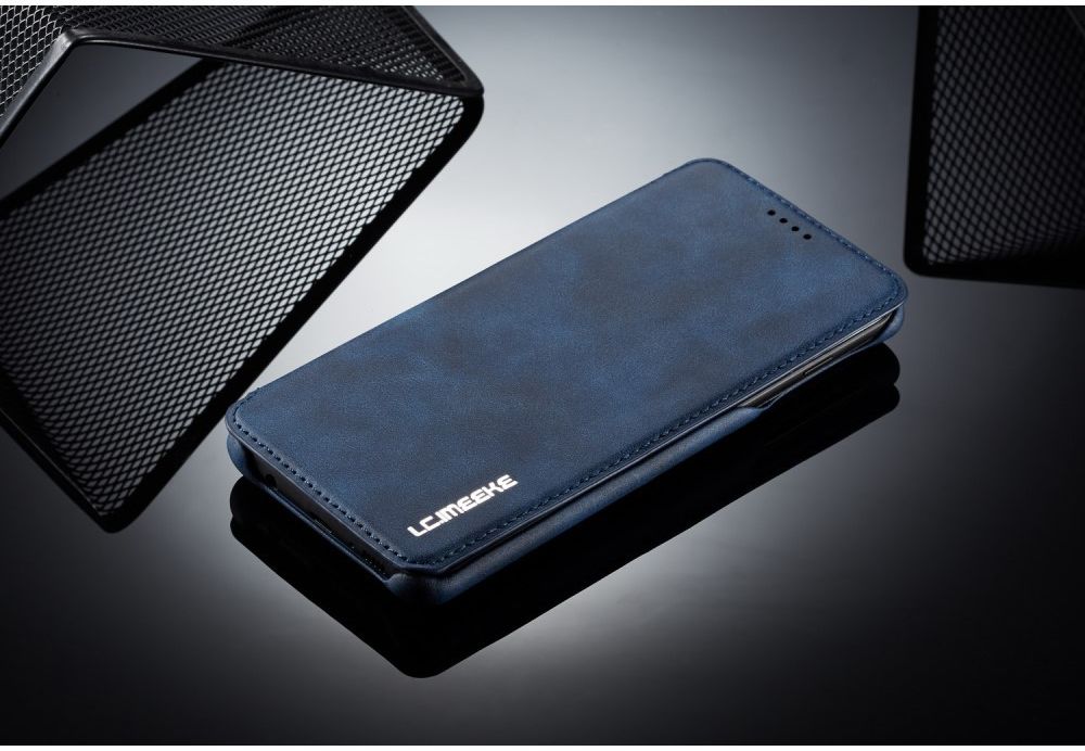 Samsung Galaxy S10 Retro Portemonnee Flip Bookcase Hoesje Blauw afbeelding 14