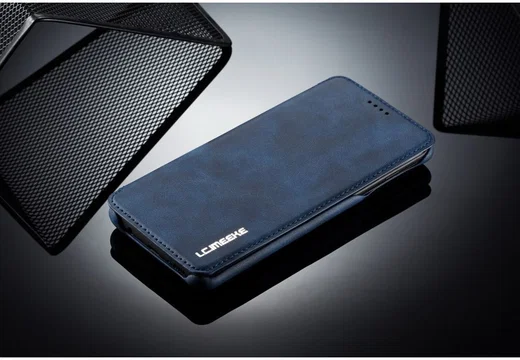 Samsung Galaxy S10 Retro Portemonnee Flip Bookcase Hoesje Blauw afbeelding 14