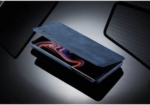 Samsung Galaxy S10 Retro Portemonnee Flip Bookcase Hoesje Blauw afbeelding 15