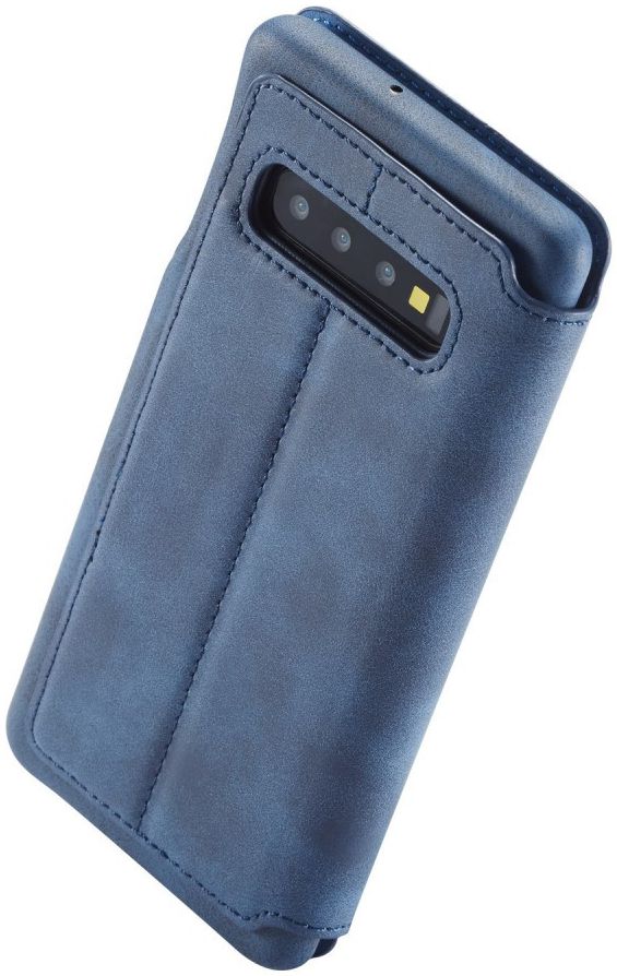 Samsung Galaxy S10 Retro Portemonnee Flip Bookcase Hoesje Blauw afbeelding 6