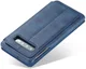 Samsung Galaxy S10 Retro Portemonnee Flip Bookcase Hoesje Blauw afbeelding 7