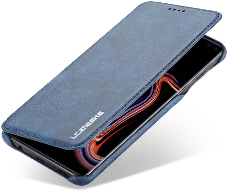 Samsung Galaxy S10 Retro Portemonnee Flip Bookcase Hoesje Blauw afbeelding 1