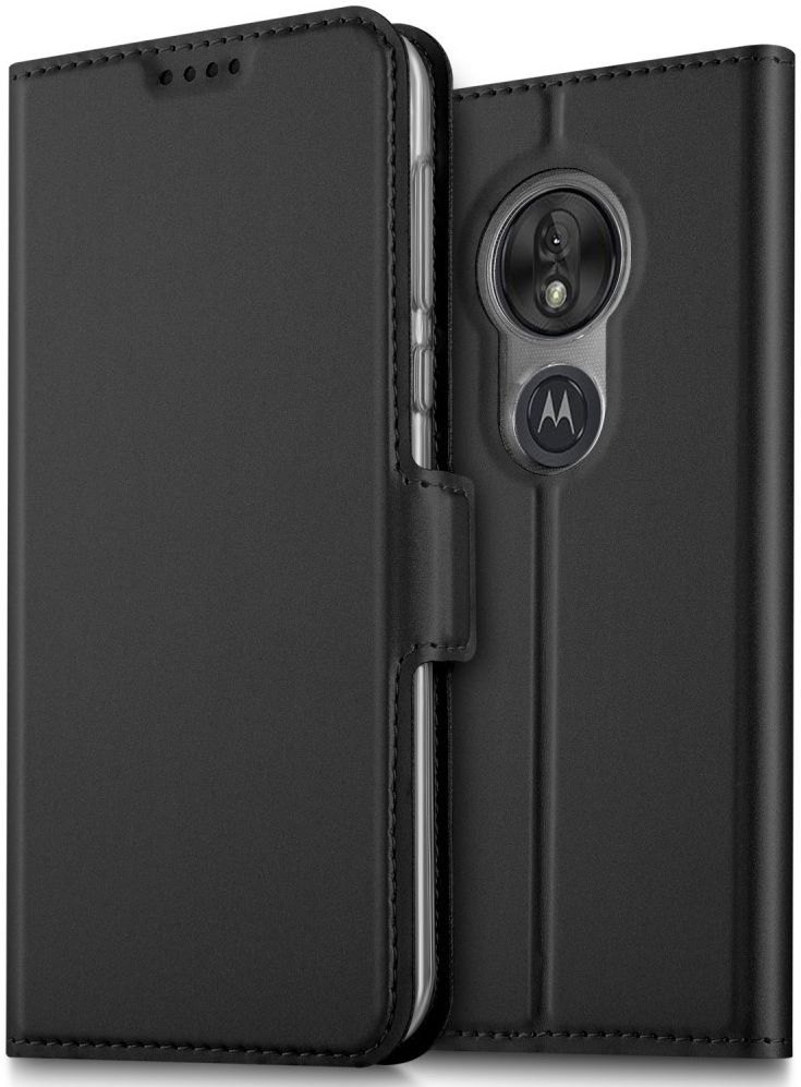 Motorola Moto G7 Play Kaarthouder Hoesje Zwart afbeelding 1