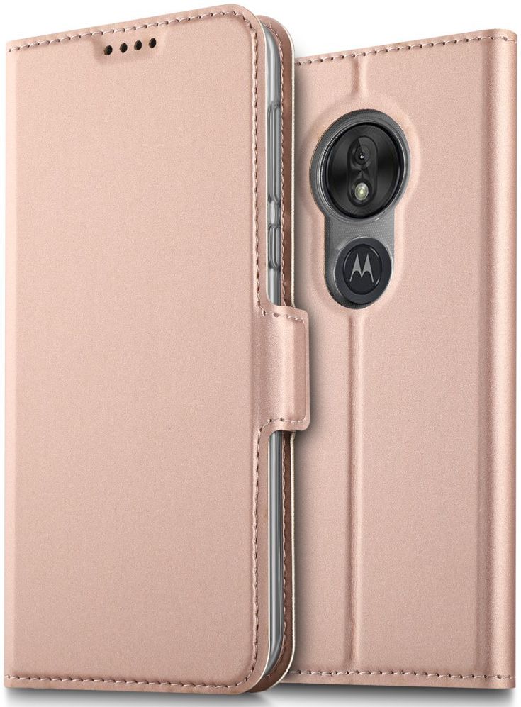 Motorola Moto G7 Play Kaarthouder Hoesje Roze afbeelding 1