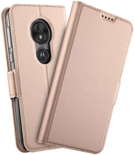 Motorola Moto G7 Play Kaarthouder Hoesje Roze afbeelding 2