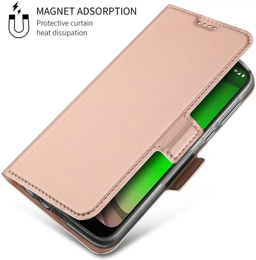 Motorola Moto G7 Play Kaarthouder Hoesje Roze afbeelding 4