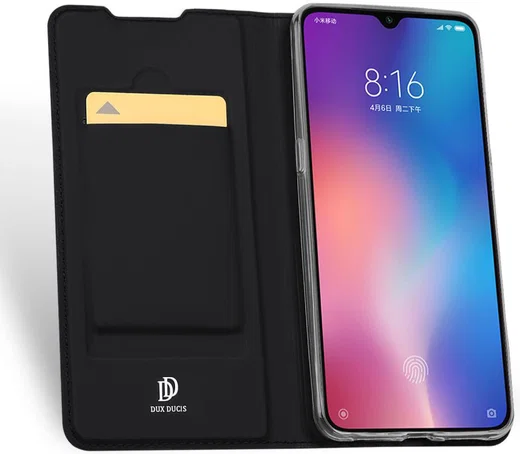 Dux Ducis Skin Pro Series Flip Hoesje Xiaomi Mi 9 Zwart afbeelding 2