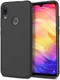 Redmi Note 7 Twill Slim Texture Back Cover Zwart afbeelding 1