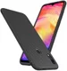 Redmi Note 7 Twill Slim Texture Back Cover Zwart afbeelding 2