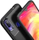 Redmi Note 7 Siliconen Carbon Hoesje Zwart afbeelding 4
