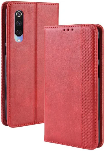 Xiaomi Mi 9  Vintage Portemonnee Hoesje Rood afbeelding 3
