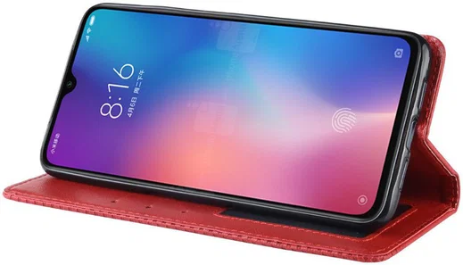 Xiaomi Mi 9  Vintage Portemonnee Hoesje Rood afbeelding 5