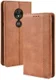 Motorola Moto G7 Play Vintage Portemonnee Hoesje Bruin afbeelding 3