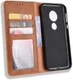 Motorola Moto G7 Play Vintage Portemonnee Hoesje Bruin afbeelding 5