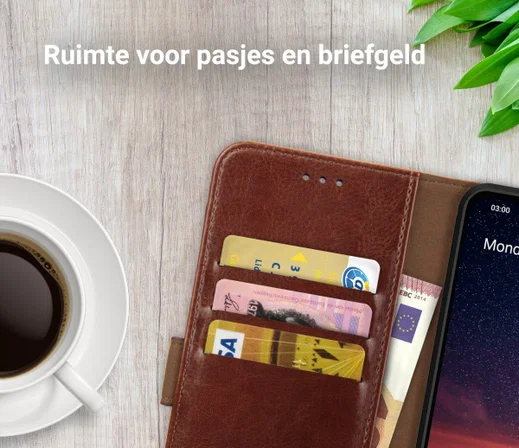 Rosso Element Nokia 3.2 Hoesje Book Cover Bruin afbeelding 8