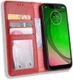 Motorola Moto G7 Play Vintage Portemonnee Hoesje Rood afbeelding 1