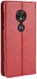 Motorola Moto G7 Play Vintage Portemonnee Hoesje Rood afbeelding 4
