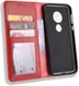 Motorola Moto G7 Play Vintage Portemonnee Hoesje Rood afbeelding 7