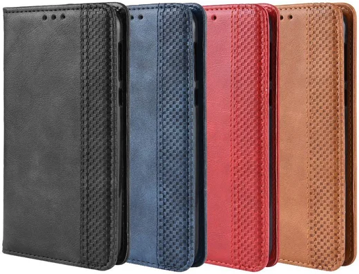 Motorola Moto G7 Play Vintage Portemonnee Hoesje Rood afbeelding 9