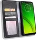Motorola Moto G7 Power Portemonnee Vintage Hoesje Zwart afbeelding 1