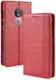 Motorola Moto G7 Power Portemonnee Vintage Hoesje Rood afbeelding 3