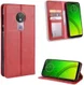 Motorola Moto G7 Power Portemonnee Vintage Hoesje Rood afbeelding 4