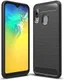 Samsung Galaxy A20E Geborsteld TPU Hoesje Zwart afbeelding 1