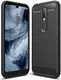 Nokia 4.2 Geborsteld TPU Hoesje Zwart afbeelding 1
