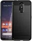 Nokia 3.2 Geborsteld TPU Hoesje Zwart afbeelding 4