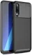 Samsung Galaxy A70 Siliconen Carbon Hoesje Zwart afbeelding 1