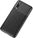 Samsung Galaxy A70 Siliconen Carbon Hoesje Zwart afbeelding 11