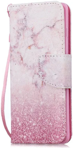 Samsung Galaxy S10E Portemonnee Hoesje met Marmer Print afbeelding 1