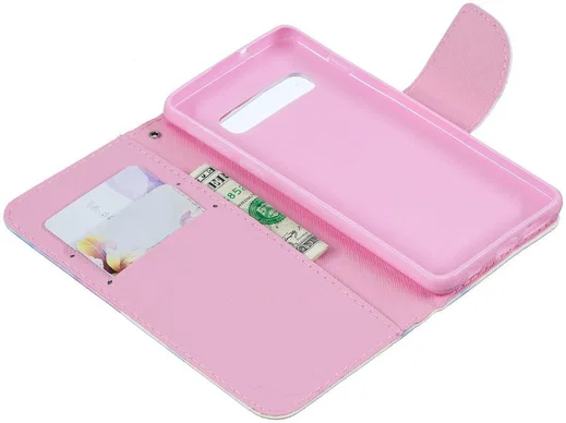 Samsung Galaxy S10E Portemonnee Hoesje met Marmer Print afbeelding 2