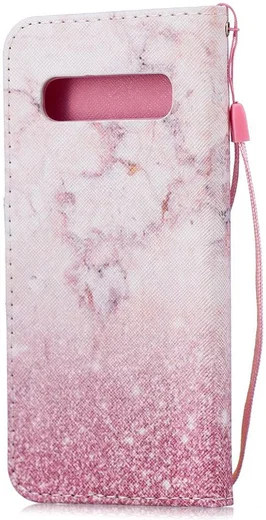 Samsung Galaxy S10E Portemonnee Hoesje met Marmer Print afbeelding 3