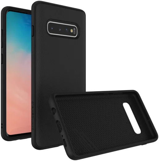 RhinoShield SolidSuit Black Leather Samsung Galaxy S10 Plus Hoesje afbeelding 9