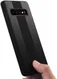 Samsung Galaxy S10 Plus Acryl Hoesje met Kunstleer Coating Zwart afbeelding 6