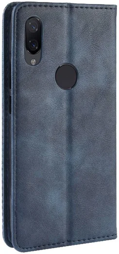Xiaomi Redmi Note 7 Vintage Portemonnee Hoesje Blauw afbeelding 5