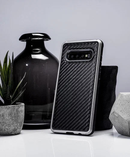 Raptic Lux Samsung Galaxy S10 hoesje carbon fiber zwart afbeelding 7