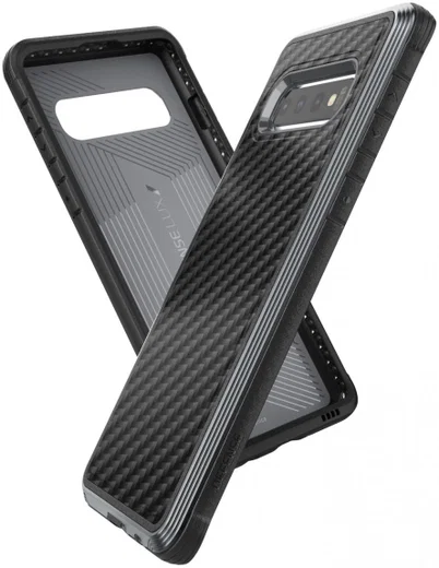 Raptic Lux Samsung Galaxy S10 hoesje carbon fiber zwart afbeelding 4