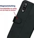 Rosso Deluxe Samsung Galaxy A50 Hoesje Echt Leer Book Case Zwart afbeelding 6