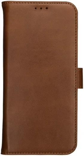 Rosso Deluxe Samsung Galaxy A40 Hoesje Echt Leer Book Case Bruin afbeelding 11