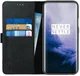 Rosso Deluxe OnePlus 7 Pro Hoesje Echt Leer Book Case Zwart afbeelding 1