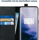 Rosso Deluxe OnePlus 7 Pro Hoesje Echt Leer Book Case Zwart afbeelding 9