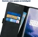 Rosso Deluxe OnePlus 7 Pro Hoesje Echt Leer Book Case Zwart afbeelding 5