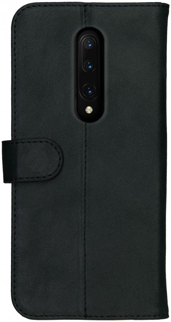 Rosso Deluxe OnePlus 7 Pro Hoesje Echt Leer Book Case Zwart afbeelding 8