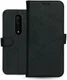 Rosso Deluxe OnePlus 7 Pro Hoesje Echt Leer Book Case Zwart afbeelding 14