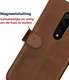Rosso Deluxe OnePlus 7 Pro Hoesje Echt Leer Book Case Bruin afbeelding 6